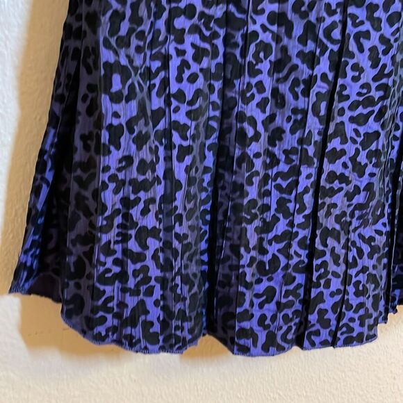 Harve Benard Crinkle Blouse Goth 3/4 Sleeve Button Down Ruffle Detail Medium - Picture 11 of 13